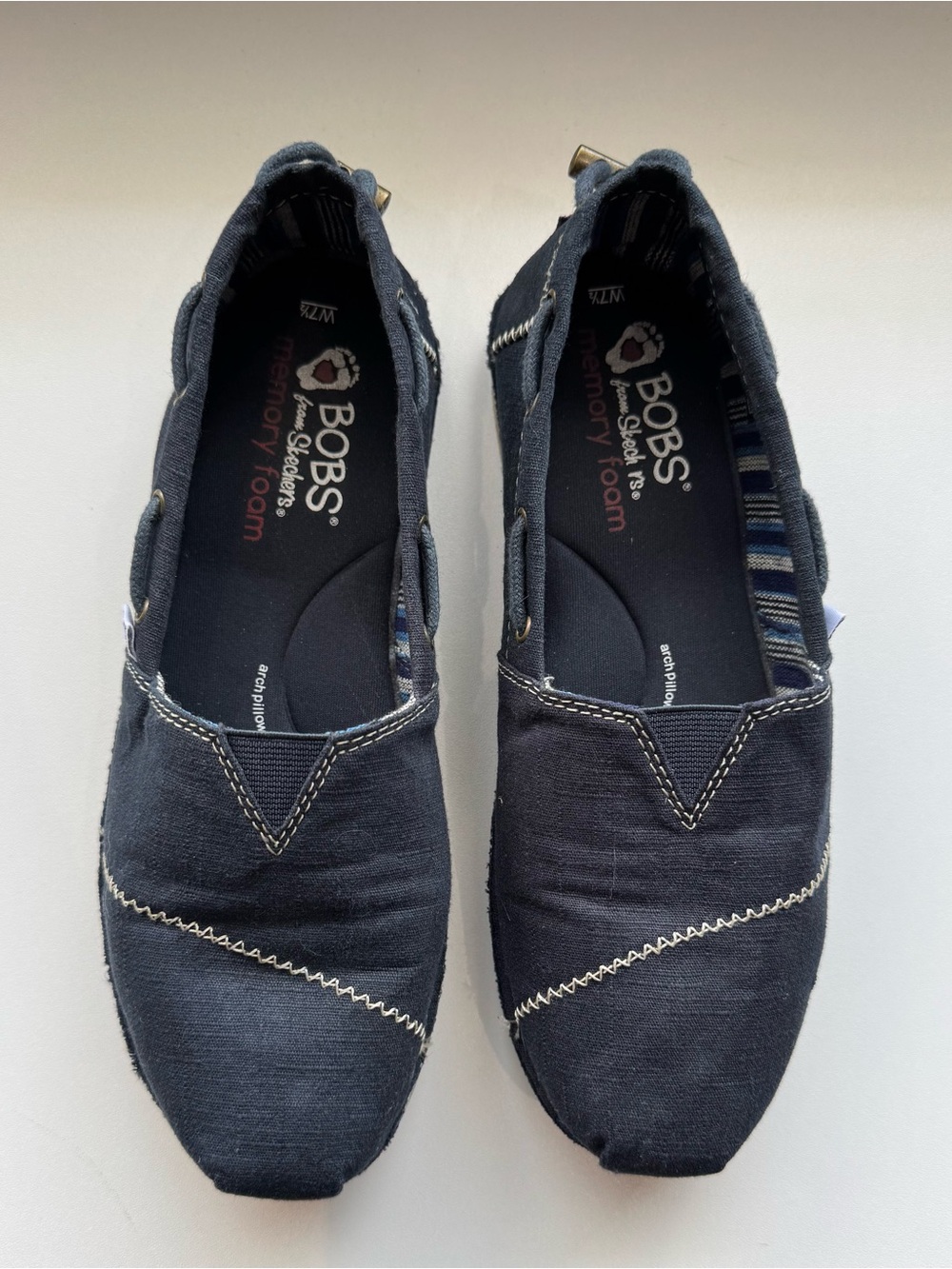 Skechers BOBS Navy Slip-On Loafers